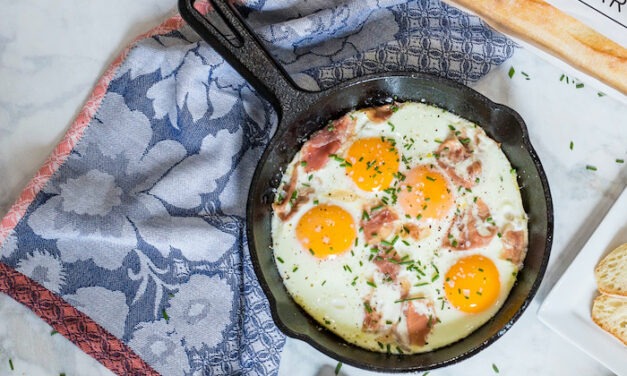 Baked Eggs and Prosciutto (Whole30-Keto)