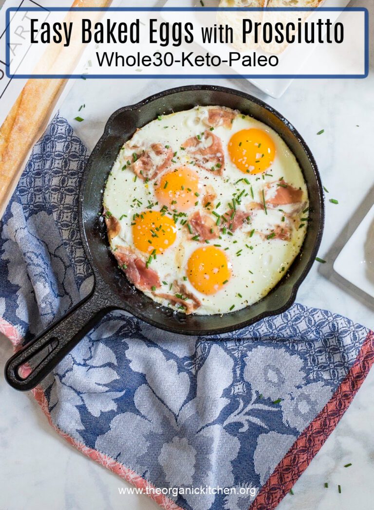 Baked Eggs and Prosciutto (Whole30Keto)