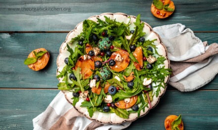 Grilled Apricot and Blueberry Salad