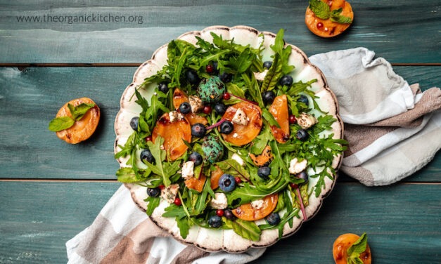 Grilled Apricot and Blueberry Salad
