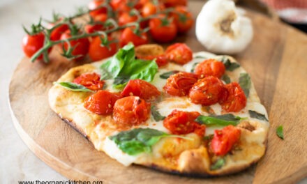 Grilled Naan Margherita Pizza