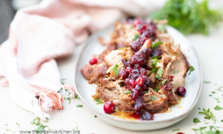 Holiday Pork Roast with Cranberry Sauce