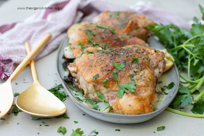 Easy Roasted Herb Butter Turkey Thighs