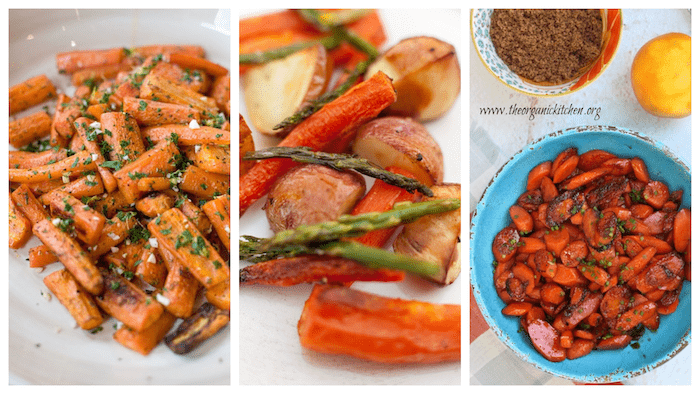 Roasted Carrots, Roatsed veggies, and Sauteed Carrots 