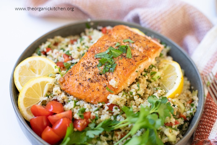 Salmon Tabbouleh Bowls