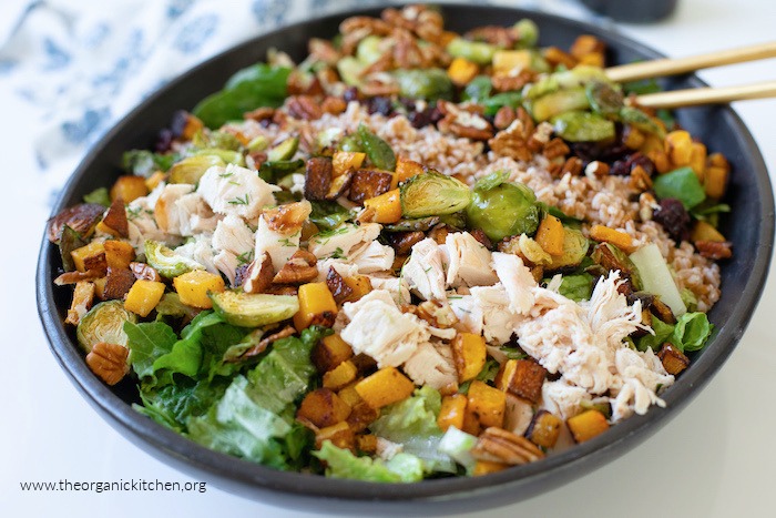Chicken, Farro and Roasted Butternut Squash Salad
