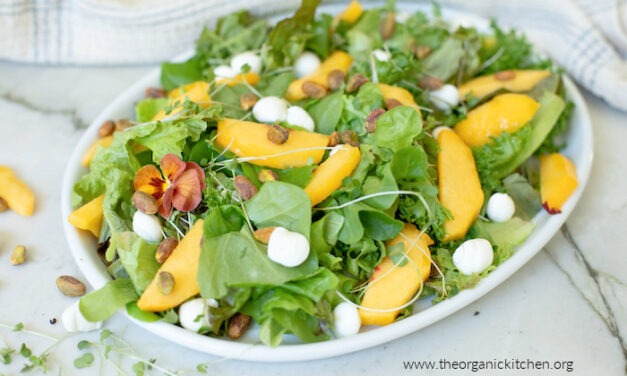 Easy Peach and Mozzarella Salad