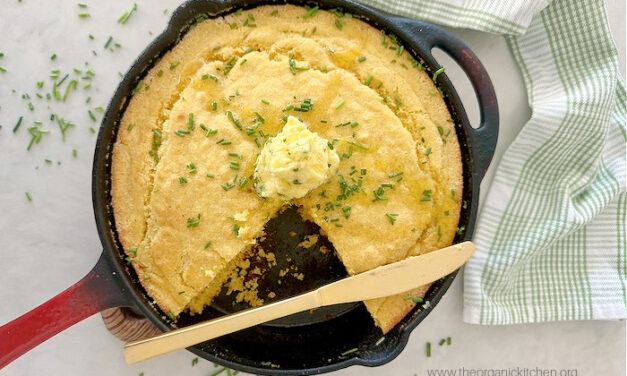 Buttermilk Cornbread with Chive Honey Butter