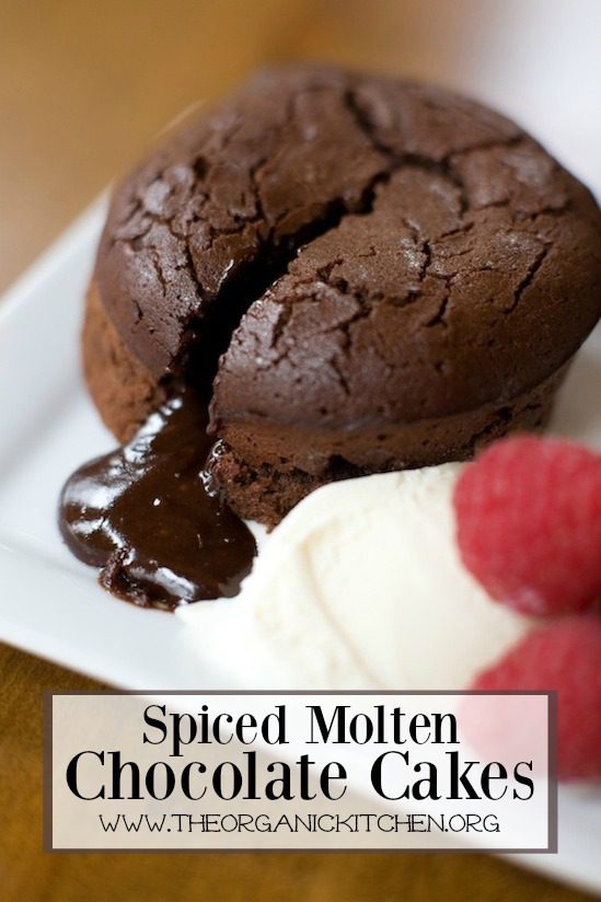 Twelve Delicious Chocolate Desserts! A molten lava chocolate cake on a white plate