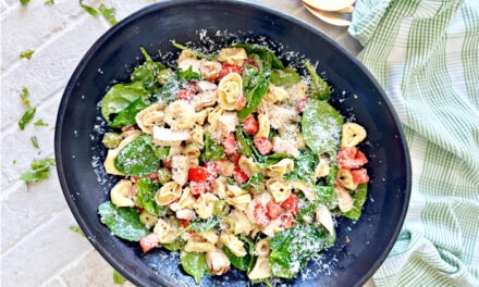 Tortellini with Spinach and Chicken