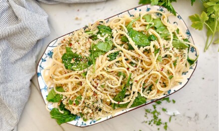 Browned Butter Linguine with Crispy Breadcrumbs