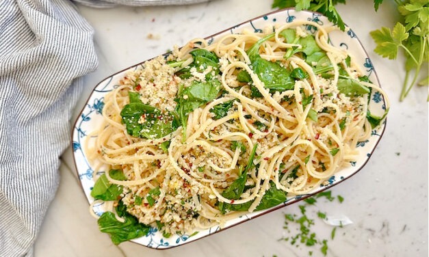 Browned Butter Linguine with Crispy Breadcrumbs