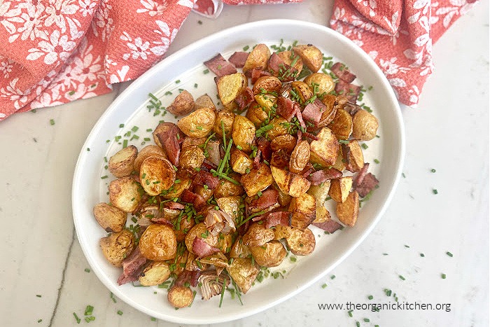 Air Fryer Potatoes with Bacon (Whole30)