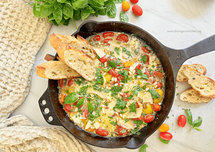 Warm Tomato Burrata Dip
