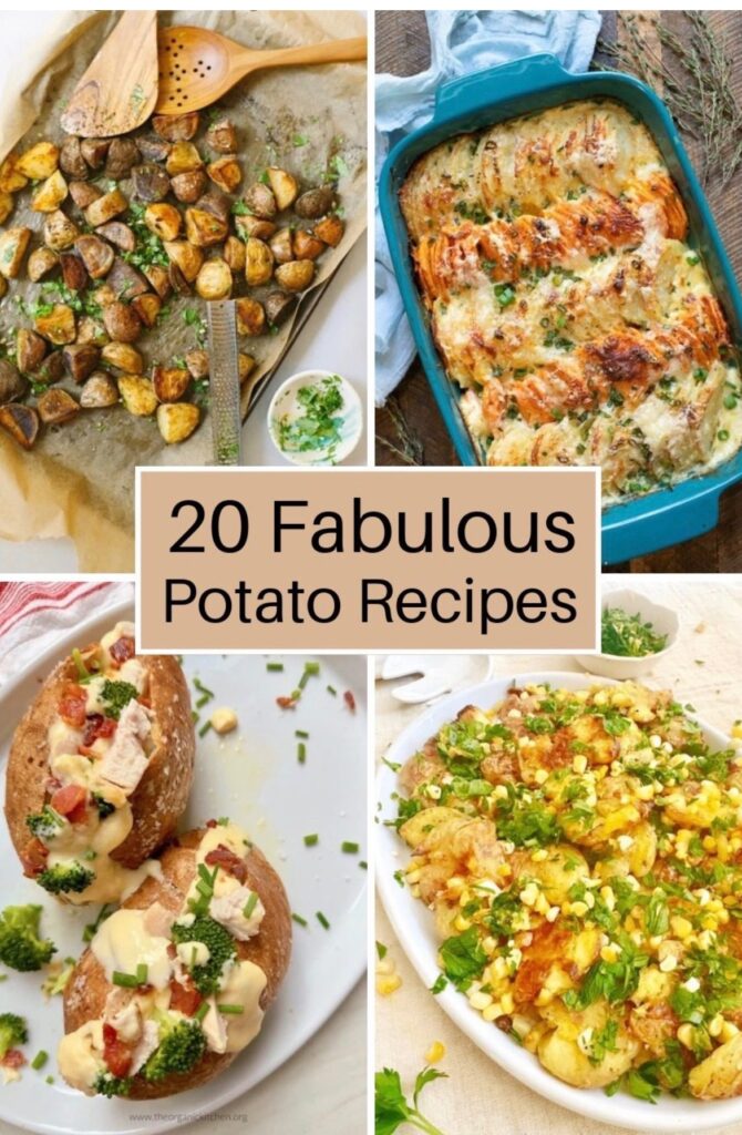 Potato recipes A collage of photos of potato recipes